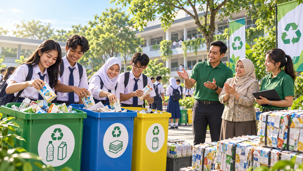 LamiPak Gandeng 20 Sekolah untuk Percontohan Pengelolaan Sampah Kemasan