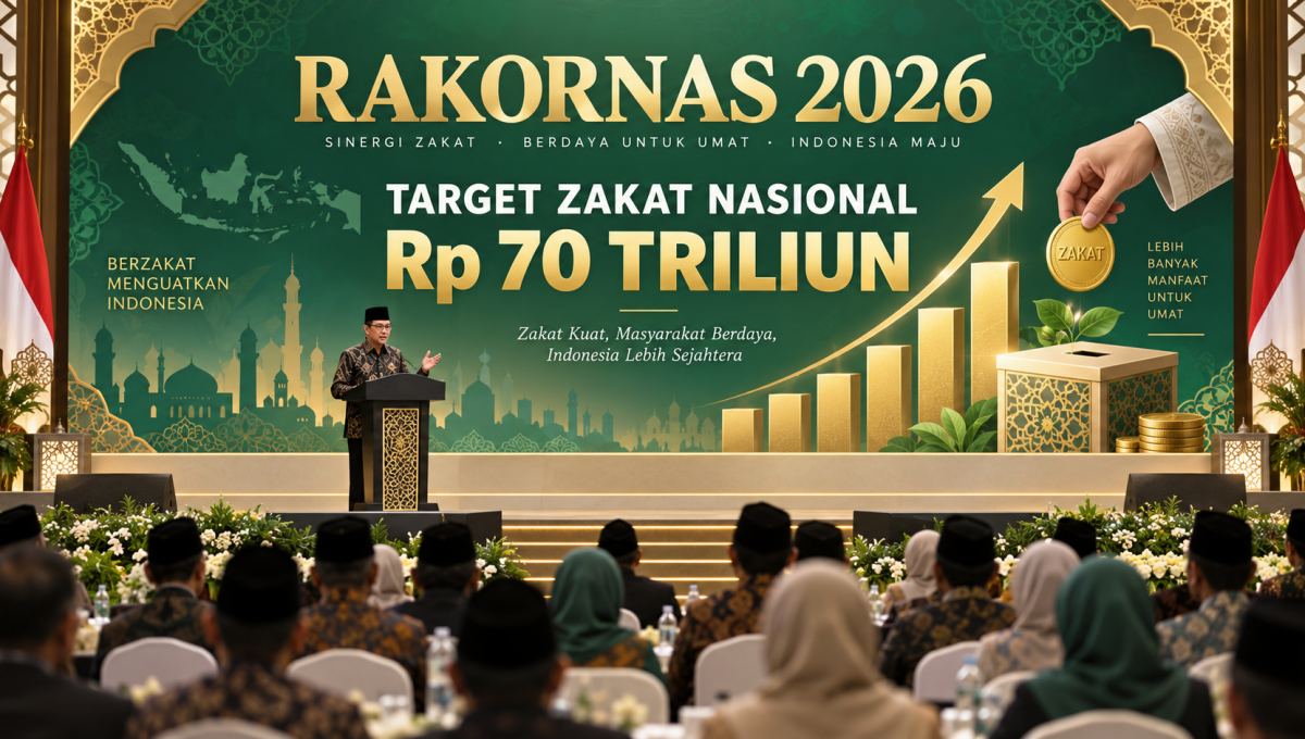 Rakornas 2026, Baznas Pasang Target Zakat Nasional Rp 70 Triliun