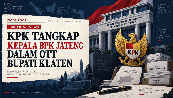 KPK Tangkap Kepala BPK Jateng dalam OTT Bupati Klaten