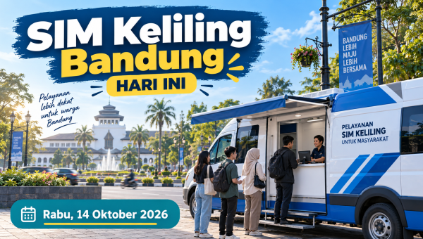 SIM Keliling Bandung Hari Ini, Rabu 14 Oktober 2026