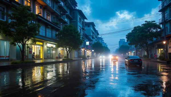 Hujan Deras Guyur Surabaya – 17 Titik Banjir dan Genangan Air Capai 50 Cm