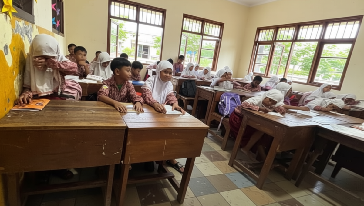 Visit Agenda: Puluhan Tahun Diterjang Rob, Siswa SD di Surabaya Berangkat Sekolah Digendong Orang Tua