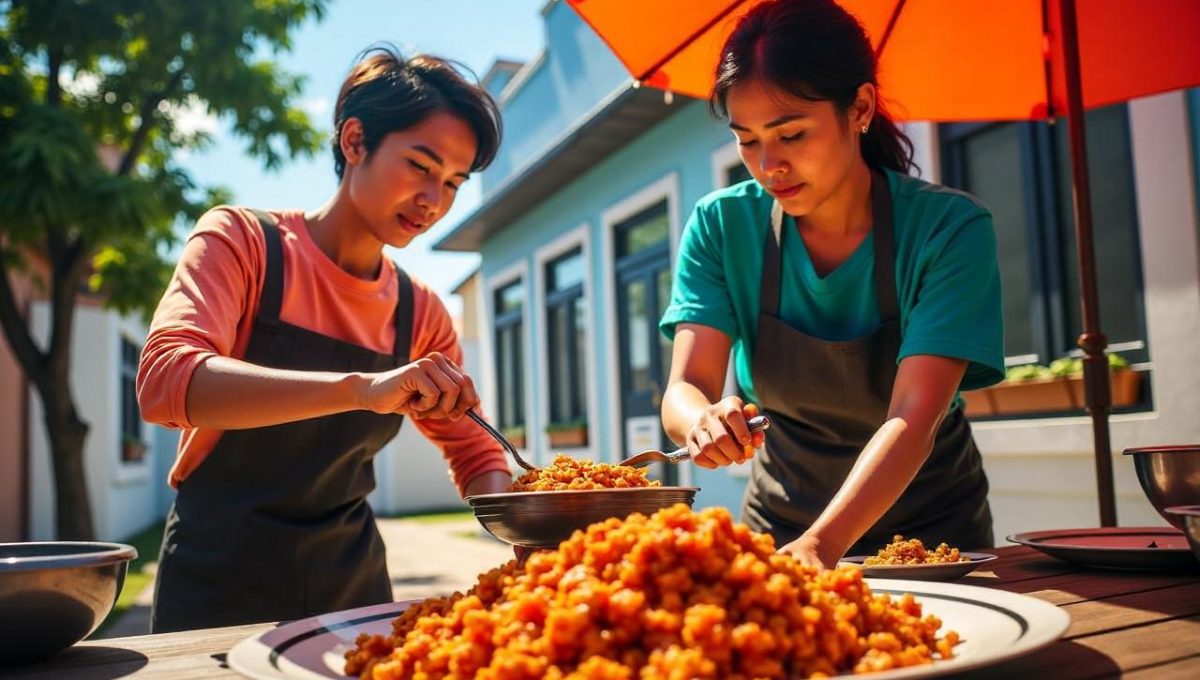 New Policy: Desak Perbaikan Tata Kelola, Mitra Dapur MBG Bagikan Sayuran Gratis di Depan Grahadi