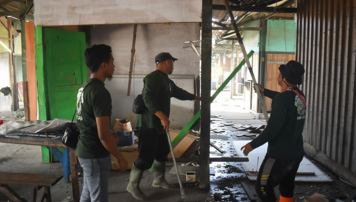 192 Lapak Tanpa Izin di Lahan Pemkot Surabaya Ditertibkan
