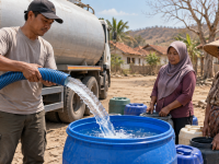 Bapeksi Bantu Warga Terdampak Kekeringan, Salurkan 24 Ribu Liter Air Bersih