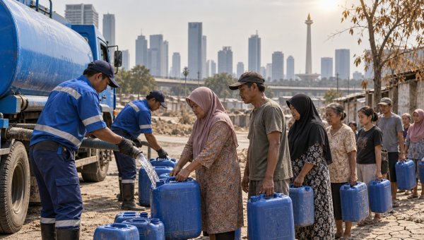 Jakarta Kekeringan, Pemprov Distribusi Air Bersih ke Sejumlah Wilayah