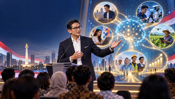 Pimpin Dewan Strategis Elitery, Sandiaga Uno Dorong AI Ciptakan Lapangan Kerja