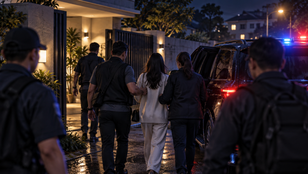 Beginilah Suasana Penangkapan Selebgram Julia Prastini alias Jule