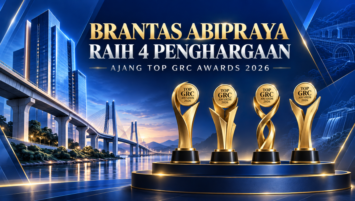 Brantas Abipraya Raih 4 Penghargaan di Ajang TOP GRC Awards 2026