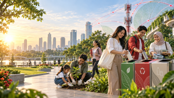 TelkomGroup Mendorong Gaya Hidup Berkelanjutan Lewat Zero Plastic Movement
