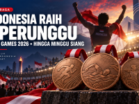 Indonesia Baru Raih 3 Perunggu di Asian Games 2026 hingga Minggu Siang