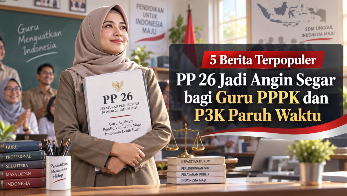 5 Berita Terpopuler: PP 26 jadi Angin Segar bagi Guru PPPK dan P3K Paruh Waktu, AMP Siap Mengawal, Tendik Harus Se…