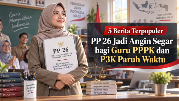 5 Berita Terpopuler: PP 26 jadi Angin Segar bagi Guru PPPK dan P3K Paruh Waktu, AMP Siap Mengawal, Tendik Harus Se…